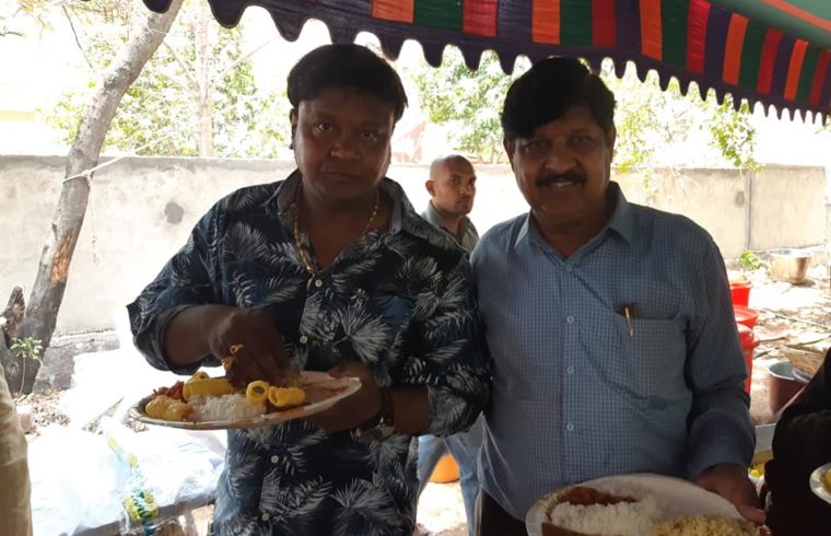 Catering along with Jabardasth Telugu Comedy Show team