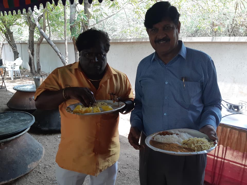 Catering along with  Jabardasth  Telugu Comedy Show team