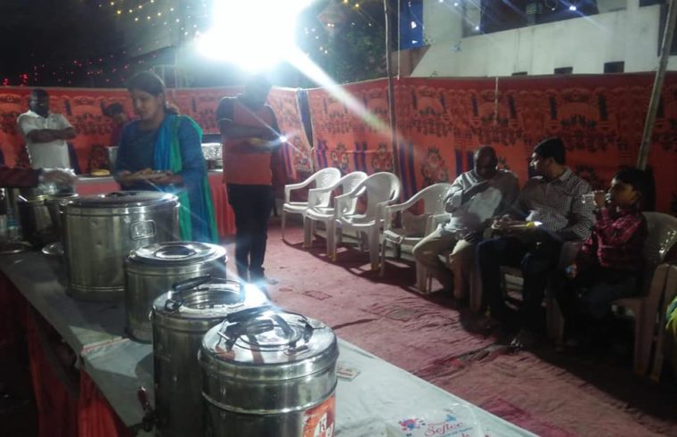 Catering at MIGH colony, Bhoiguda