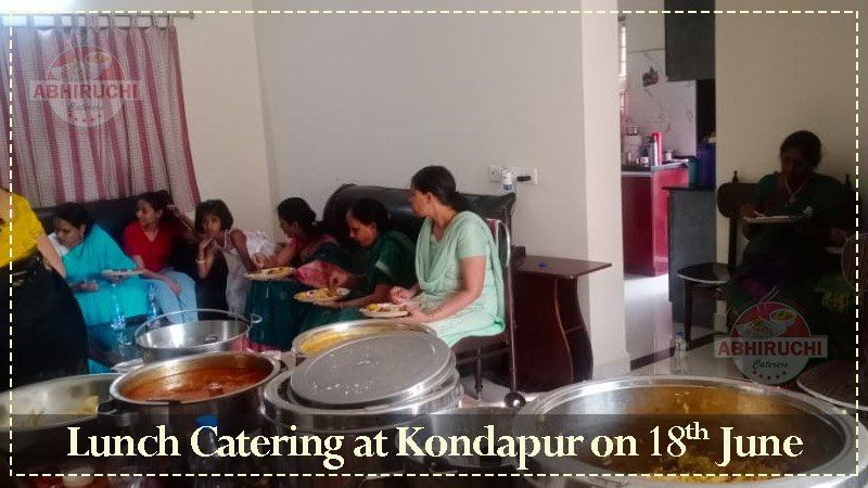 Lunch Catering Services at Malkajgiri on 20th June.
