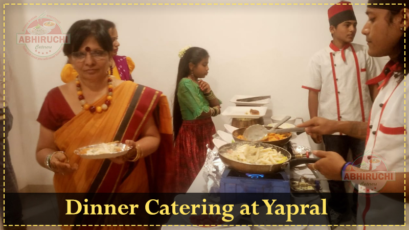 Dinner Catering at Om Sree Green Front in Yapral, Secunderabad.